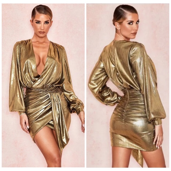 House of CB Dresses & Skirts - SOLD❌House of CB Metallic Bronze Dress